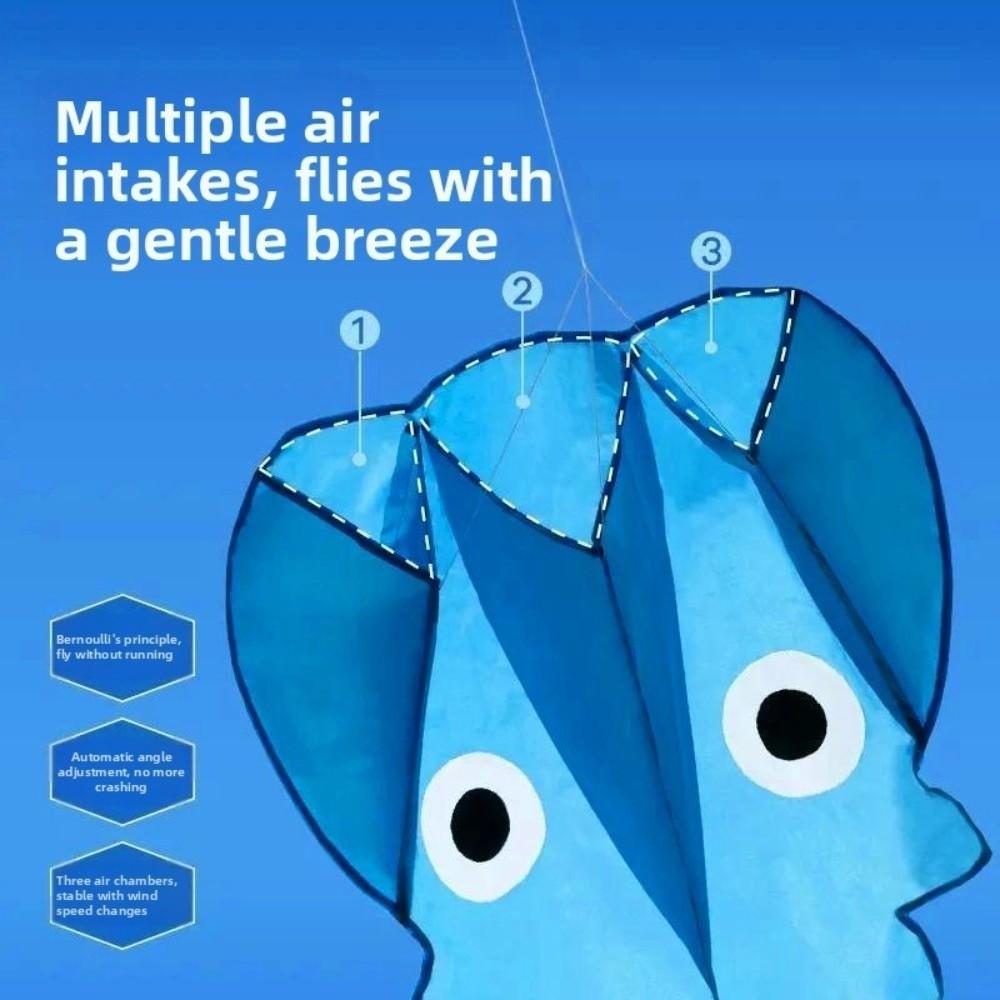 Cartoon Animal 3D Soft Kite Good Flying Outdoor Flying Toy Children's Pocket Kite  Beach Garden