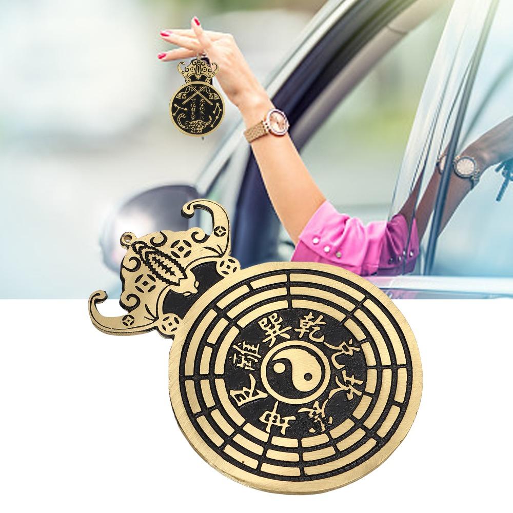 Bat Feng Shui Pendant Portable Wall Ornament Mirrors Bagua Pendant Front Door Use