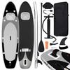 VidaXL Inflatable SUP Board Set Paddleboard Surfboard Paddleboard Repair Kit Outdoor Black 93384