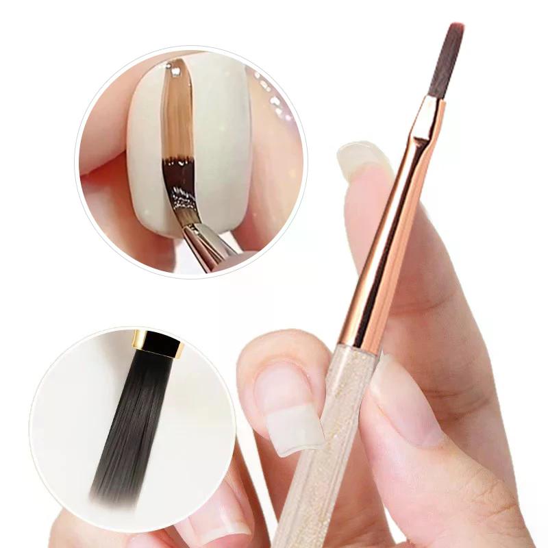1/2PCS French Plaid Nail Art Brushes Set Line Grid Pattern Drawing Pen For DIY UV Gel Extension Painting Supplies DIY Design