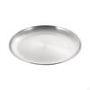 6 Pack Stainless Steel Dinner Plates, Camping Tableware, Round Pizza Tray, Outdoor
