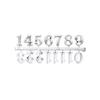 DIY Clock Number Arabic Roman Numerals Digital Clocks Needle Hands Clock Sticker