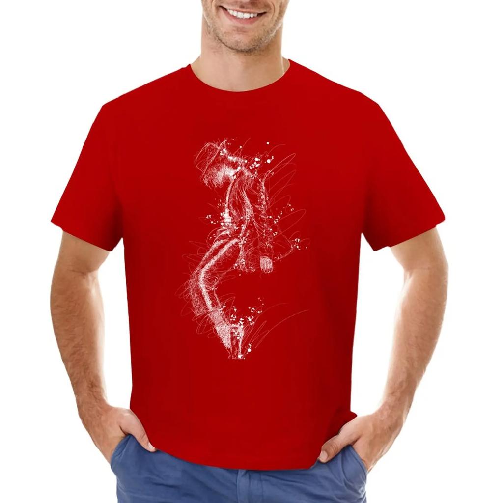 Michael Jackson MoonWalk Scribble Art T-Shirt customs korean fashion mens clothing