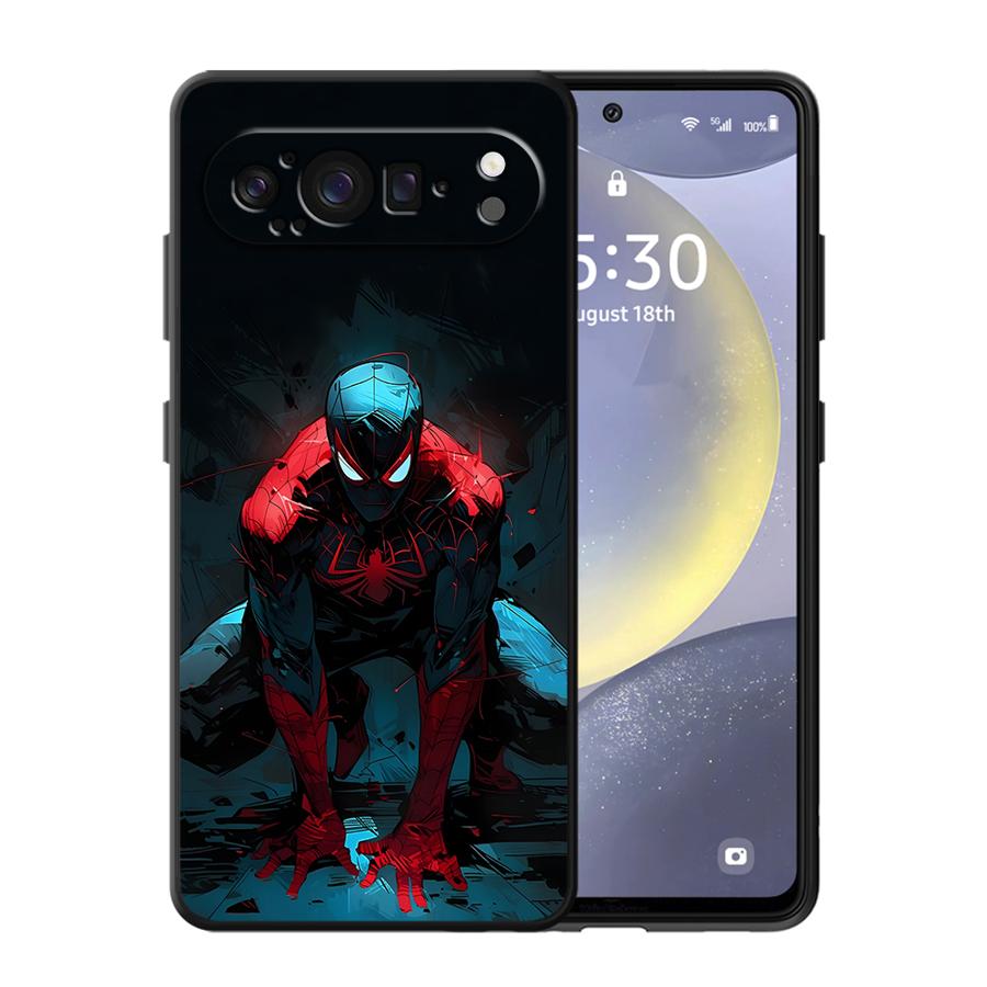 Marvel Smart Spider Man Hoesje voor Google Pixel 7a 9a 6a 10 9 Pro XL 8a 6 7 8 Pro Funda Telefoonhoesje Google Pixel 9a
