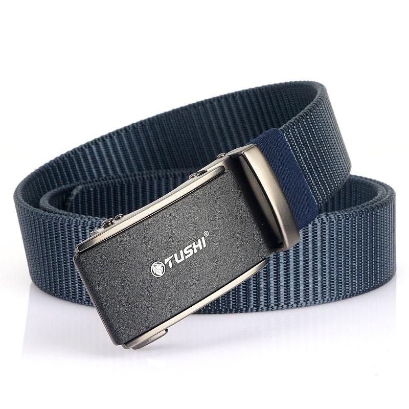 

3.5CM Toothless Automatic Buckle Belt Nylon Canvas Outdoor Casual Breathable 120cm