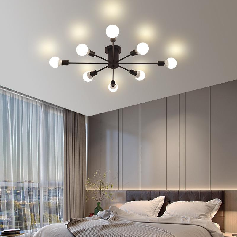 Retro Vintage Pipes Ceiling Lamp Iron Ware Loft Art Lustre Chandeliers Lights Classic Living Bed Room Lighting Decorate House