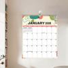 2026 Floral Wall Calendar Monthly Overview Thick Paper Calendar European American Style 12 Month Planner for Home Office School