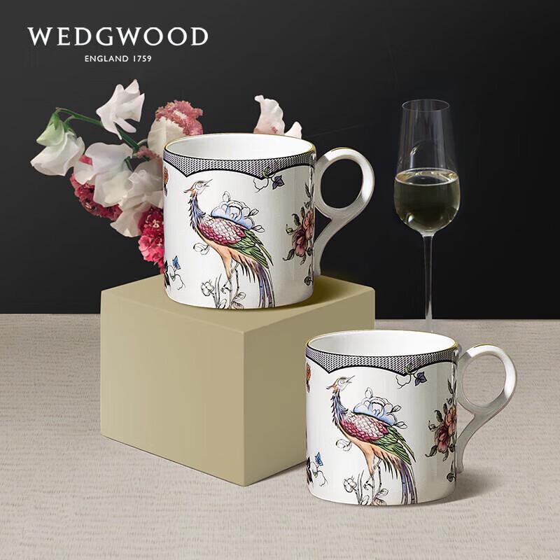 Wedgwood Набор из 2 кружек из костяного фарфора  Счастливый павлин