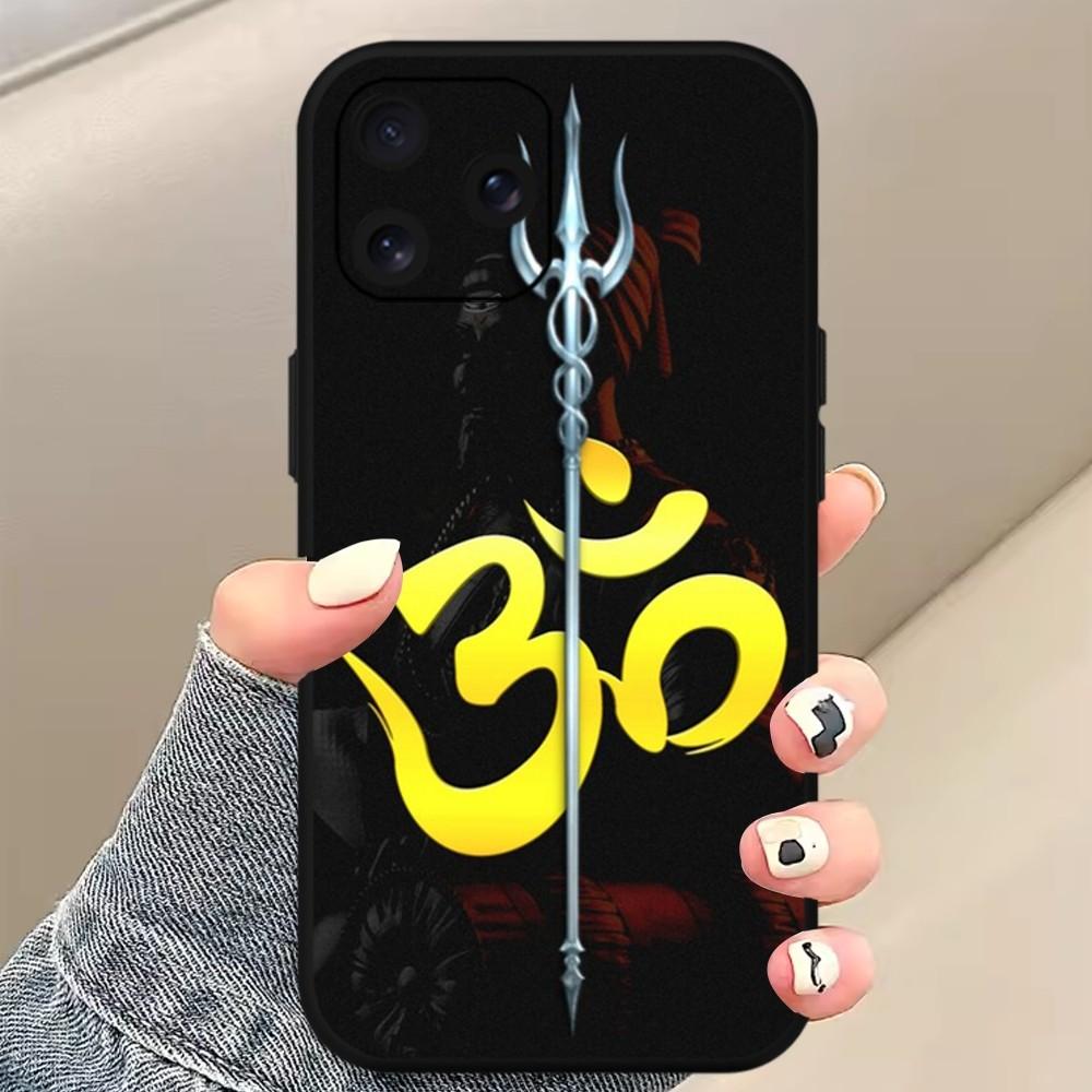 Pán Šiva Hinduistický Bůh Buddha Pouzdro na Telefon Pro iPhone Mini 11 12 13 14 15 Pro XS Max X Plus SE XR Černý Měkký Kryt