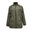 Cappotto antivento impermeabile con cappuccio e cerniera casual da donna alla moda