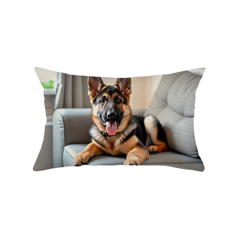 Waist Pillowcase Atmosphere Living Room Sofa Pillow Cover Polyester Printed Cushion Cover