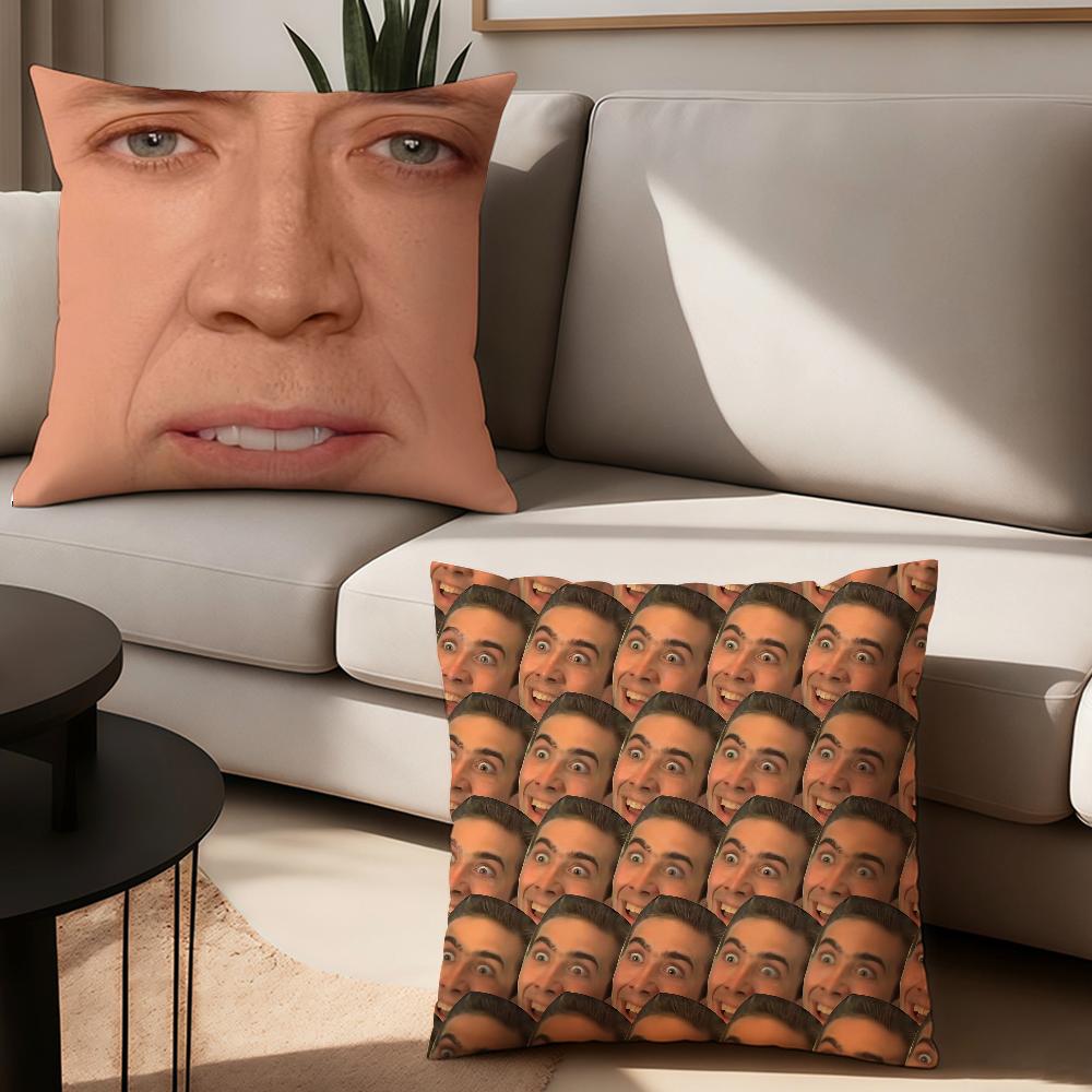 Actor New Pop N-Nicolas C-Cage Pillow Case Suitable For Bedrooms Living Rooms Cars Home Decoration