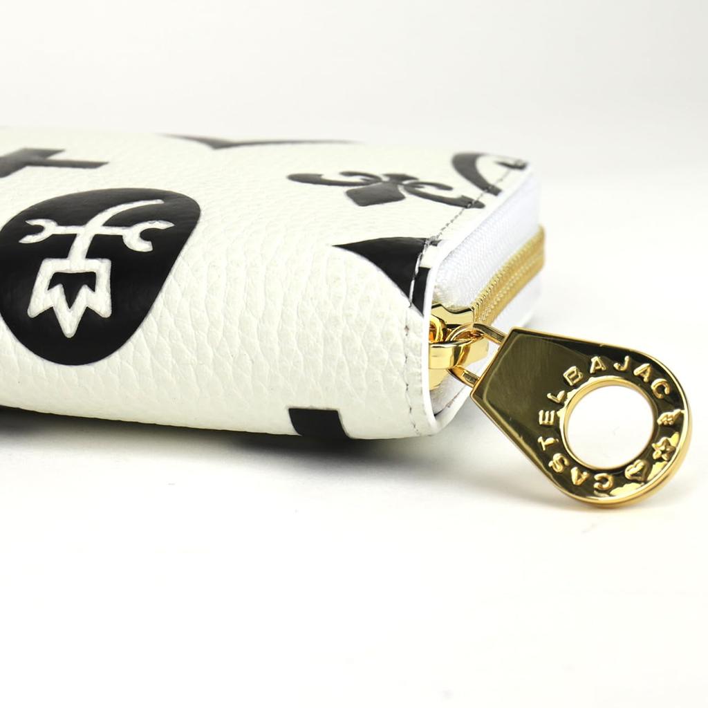 Castelbajac Round Zipper Long Wallet Claire Accessories 068633 Yellow