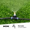 Brass Misting Nozzle with Tee Adapter Adjustable Atomizer Sprayer Outdoor Garden Irrigation Watering 6/8/10/12/14/16mm PE Tubing