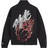 Jordan X Travis Scott Rhinestone Spray Gun Print Stand Collar Zip Jacket Men Jackets Black DO4096-010