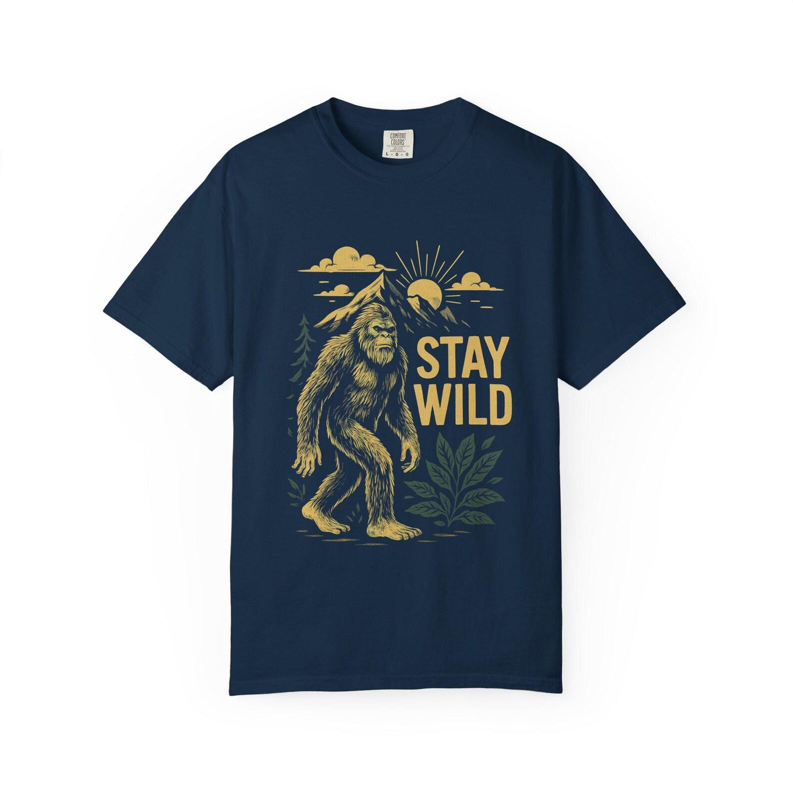 Stay Wild Graphic Tee: Unisex Nature Lover Shirt 4XL