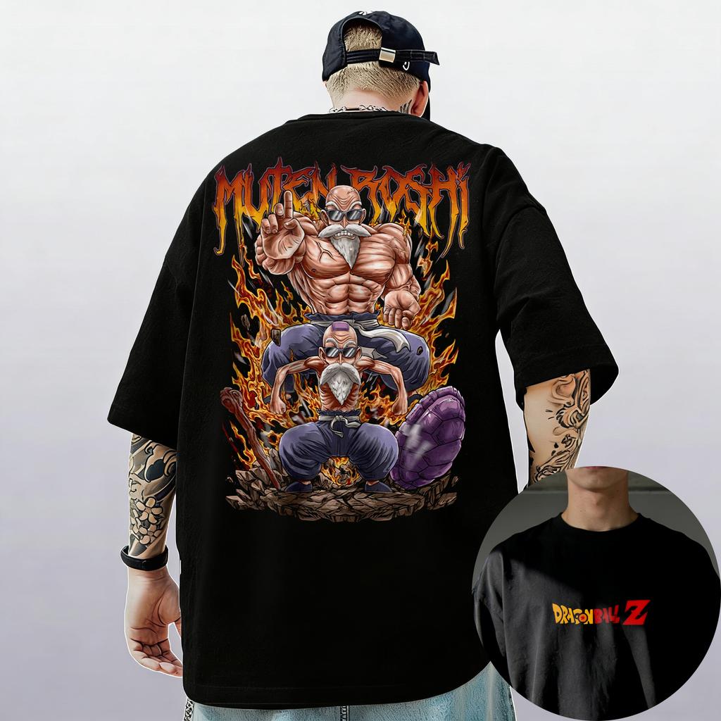 Dragon Ball Z Pánské Dámské Son Goku Mistr Roshi Potisk Tričko Bavlna Dětské Oblečení Vtipné Krátký Rukáv Harajuku Nový Přírůstek Trička