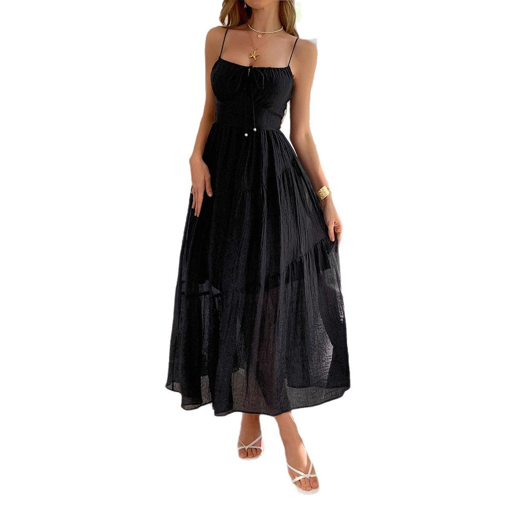 Holiday and Casual Style Halter Beach Dress Women's Spring and Summer