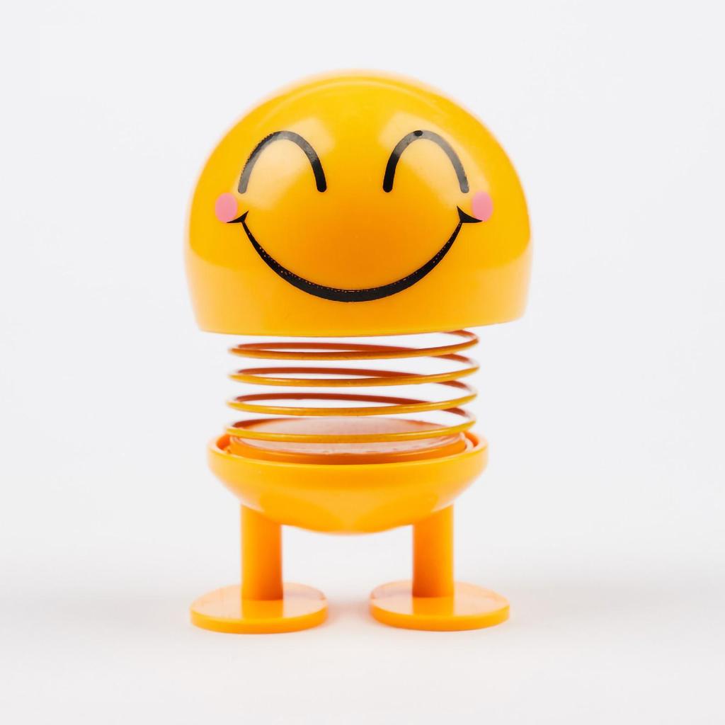 Zabawka z potrząsaną głową na wiosnę Urocza buźka Lalka emocji do samochodu Dekoracja wnętrza na deskę rozdzielczą samochodu