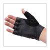 Motorimoda Original T4 Driving Sheepskin Made in Size Black Half-Finger Gloves, Leather, Japan, L,