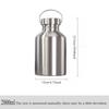 2000ML Large Capacity Sports Water Bottle Stainless Steel Travel Mug Outdoor Portable Water Bottle Non Insulated Thermos Pot