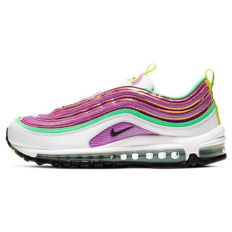 

new Nike Air Max 97 White Electro Green Fuchsia Glow Women s 36
