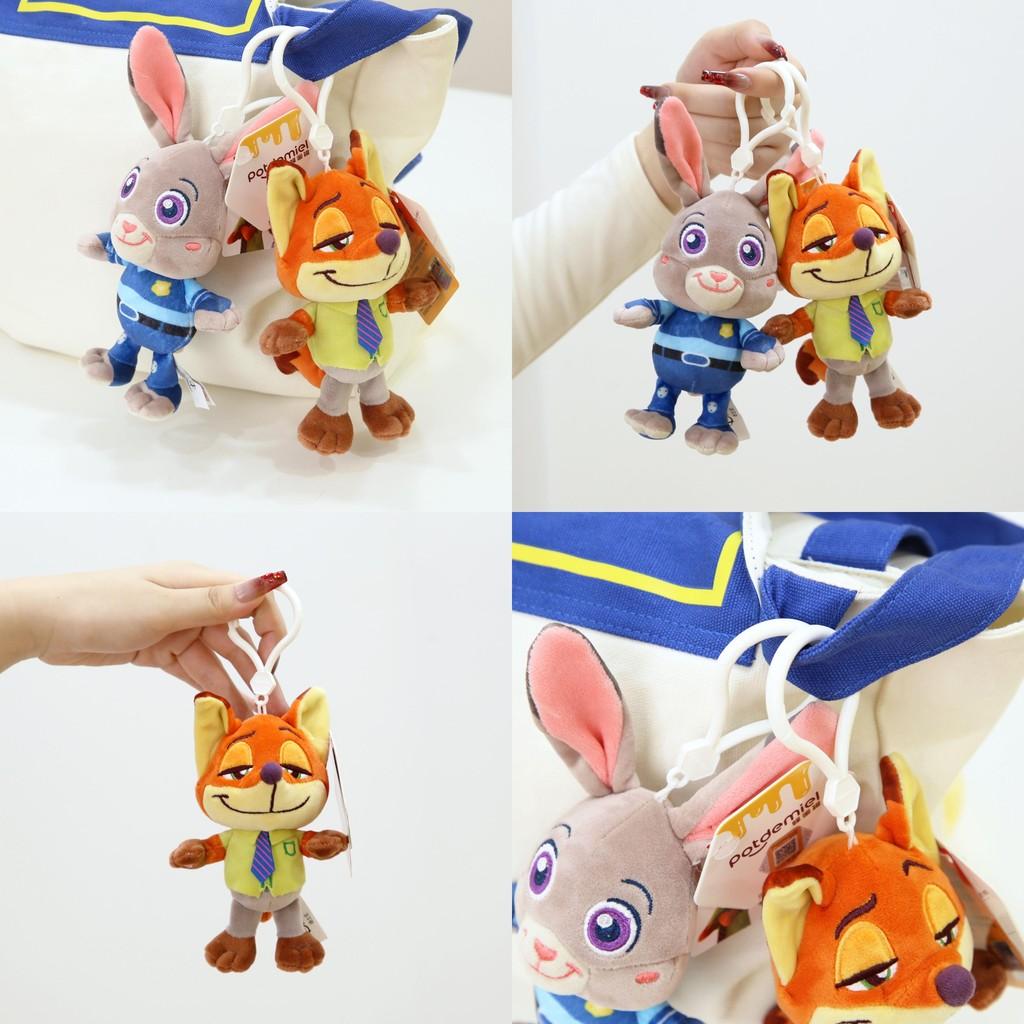 Zootopia Plush Keychain With Nick And Judy For Bag And Gift