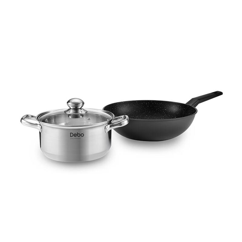 

Debo Danielle Non-Stick Wok & Soup Pot Set DEP-655