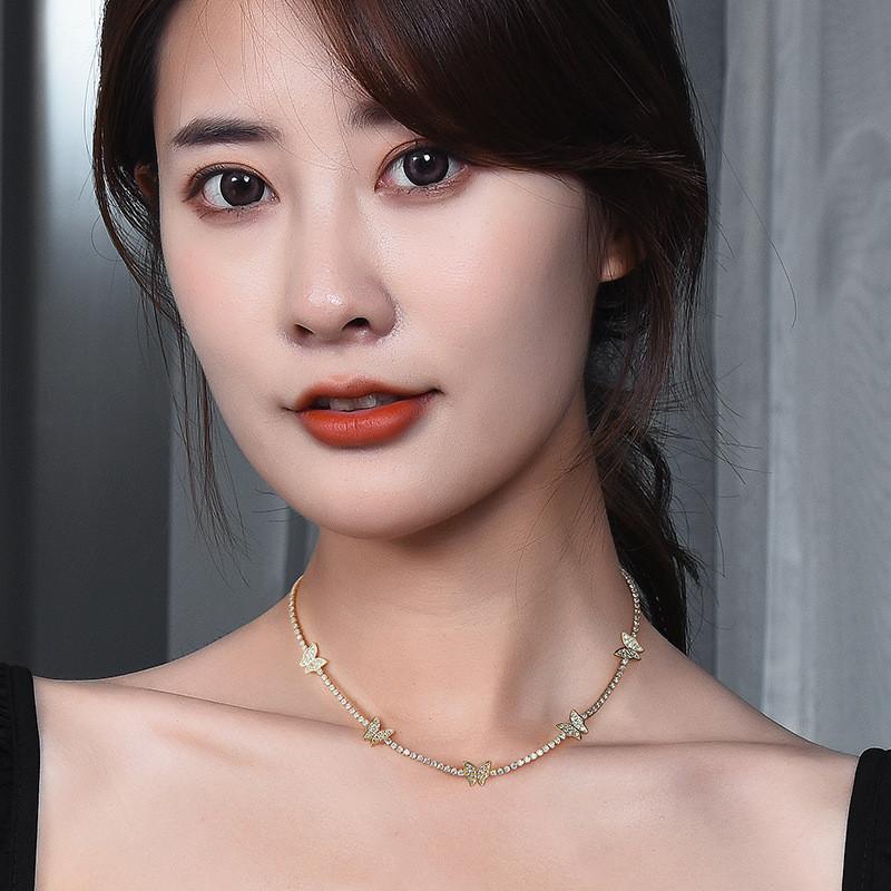 Stylish Minimalist Butterfly Collar Necklace In Titanium Steel For Modern Women And Men Perfect For Gifts And Special Events