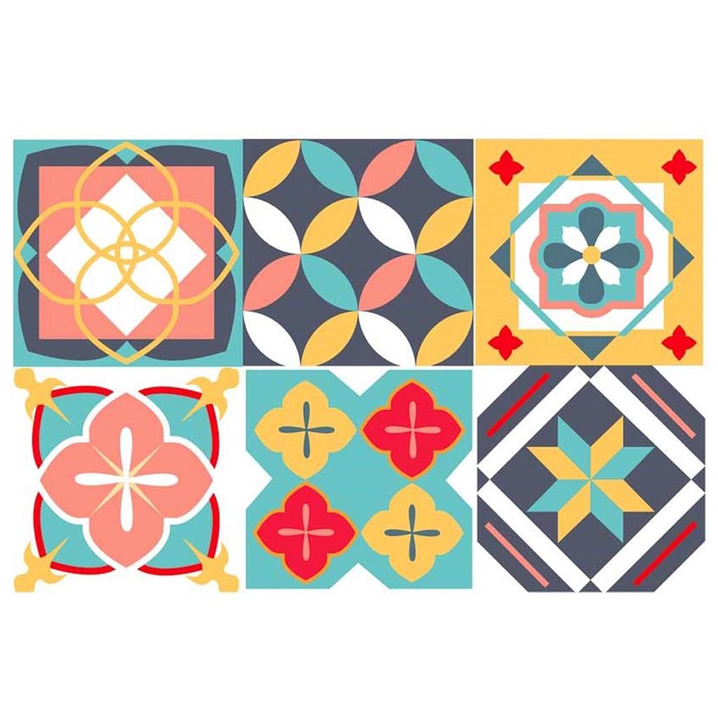 Les Trésors De Lily [Q5593] - Set de table plastifié 'Boho' multicolore (carreaux) - 43x28 cm