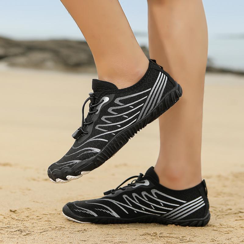 Wasserschuhe Herren Damen Oberlauf Waten Fünf Zehen Barfuß Strand Schwimmen Aqua Schuhe Sommer Farbe Sneaker Unisex Schnell Trocknend