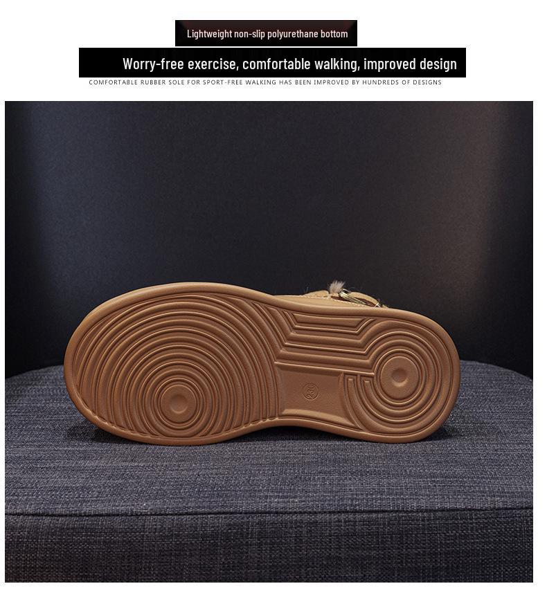 Petite Women's 2025 Thick-Soled Snow Boots, Height-Boosting, Velvet-Lined, Cold-Proof, Casual Warm Short Boots.