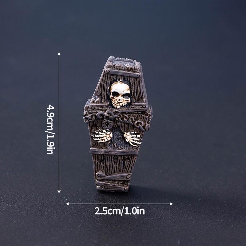 Halloween Decorations Skull Bat Mini Figurines Ornament Desktop Landscape Figurine Decoration