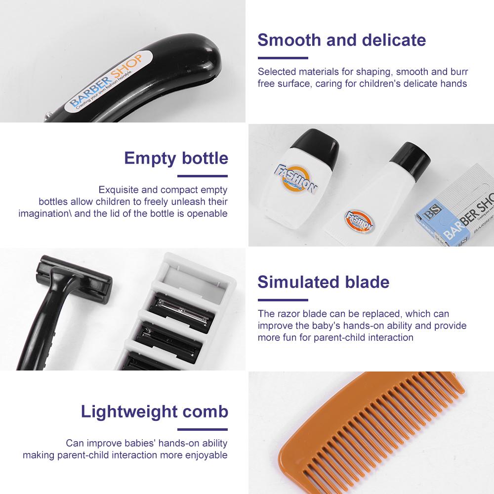 Simulation Hairdressing Play Kit Parent-Child Interaction Kids Barber Shop Playset Children Birthday Gift Girl Boy Toys