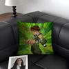 Cartoon B-Ben 10 Cool Cushion Cover Natural Linen Organic Fabric Double-Sided Printing Sofa Home Decor Gift Pillow Case