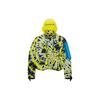X Off-White Co-Branded Printed Tie-Dye Detachable Hooded Jacket Women Outerwear Fluorescent-Yellow CK4808-702
