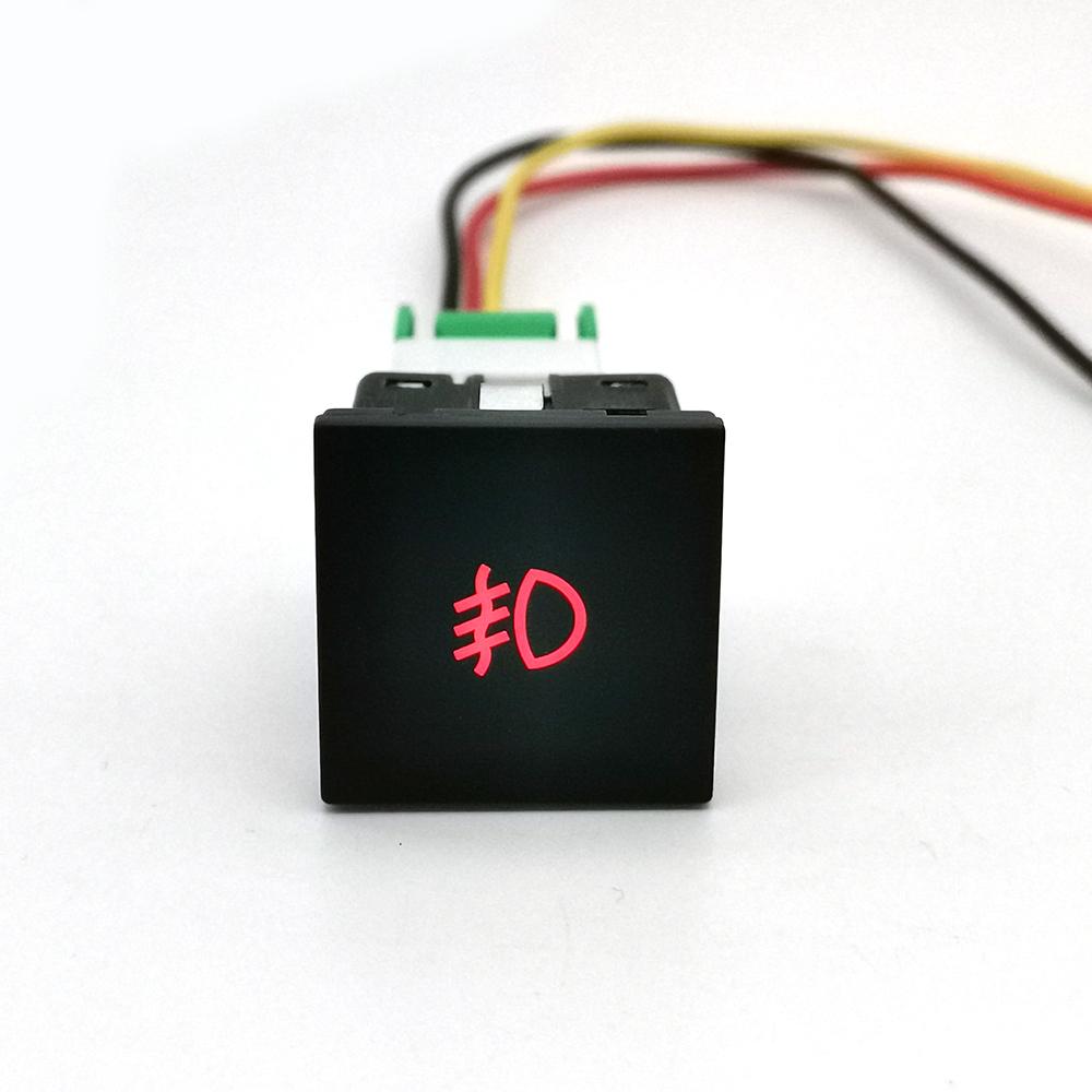 1PC DC12V Car LED DRL Camera Power ON off Fog Light Switch Button with wire For Golf 6 Jetta MK6 Scirocco Touran 2006 - 2012