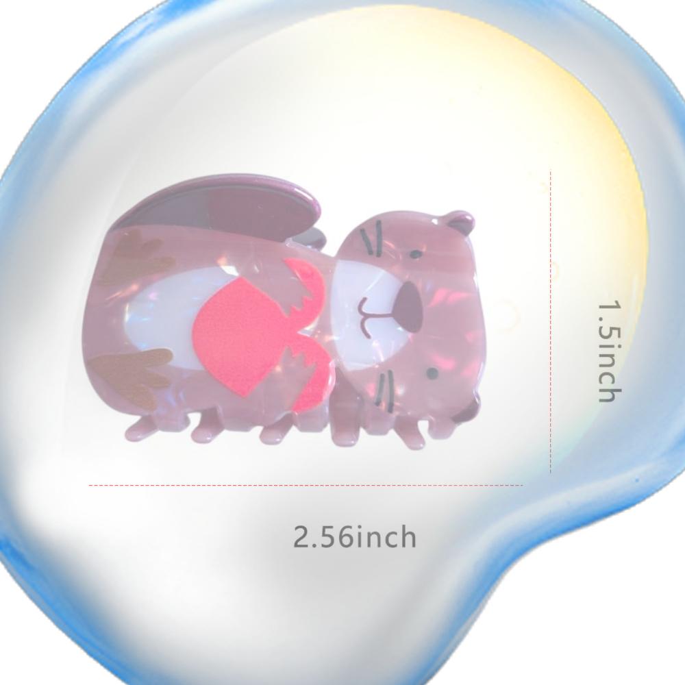 

Novelty Acrylic Hair Clip Multi-Purpose Funny Sea Otter Hairpin Cute Half-Up Hairstyle Clips Daily Beauty Hair Accessories Tool China Mainland