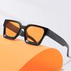 New Square Casual Sunglasses Large Frame Vintage UV400 Protection Unisex Outdoor Daily Eyewear Fashion