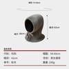 Korean balaclava hat for women, winter couple's warm hat with integrated neck warmer and ear protection, knitted wool hat