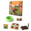 Wooden Hedgehog Counting Matching Game Early Learning Educational Fine Motor Skill Hedgehog Board