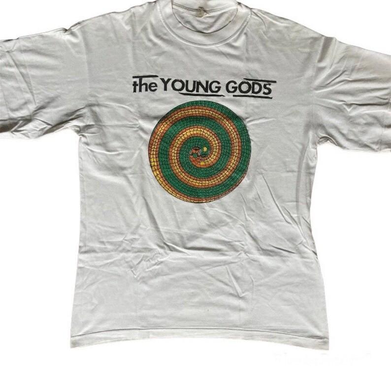 The Young gods chemise vintage 90s white shirt EN502 Unisex T-Shirt M