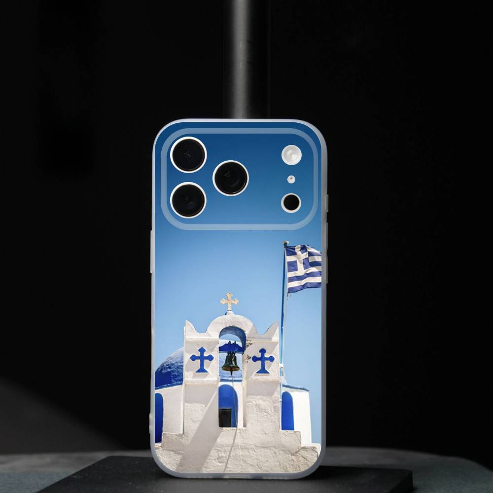 Greek Greece Flag Map For iPhone 17,16,15,14,13,12,11,Pro,Max,Plus,Mini,SE4,E Magnetic For Magsafe Wireless Phone Case