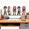 6 Stück Kpop Dämonenjäger Actionfigur Spielzeug Derpy Tiger Rumi Mira Zoey Sussy Figurpuppe Anime Sammlung Geschenk