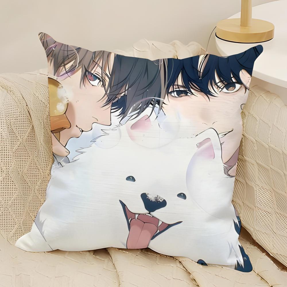 Anime L-Lost in the C-Cloud Pillow Case Natural Linen Double-Sided Printing Sofa Home Decor Cushion Cover