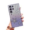 Applicable To Samsung S25Ultra Electroplating Mobile Phone Case Three-dimensional Star Rhinestone Tpu Gradual Change Glitter S23Ultra Soft Case