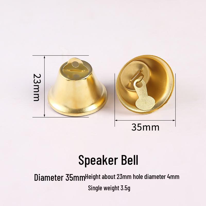 Otevřená trubka Vánoční zvonek ozdoba - 10-50mm Kovová závěsná zvonkohra