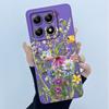 For Xiaomi 14T Pro 5G Case Soft Silicone Protective Cover Fashion Simplicity Floral Fundas for Xiaomi14T 14 T Pro Phone Coque