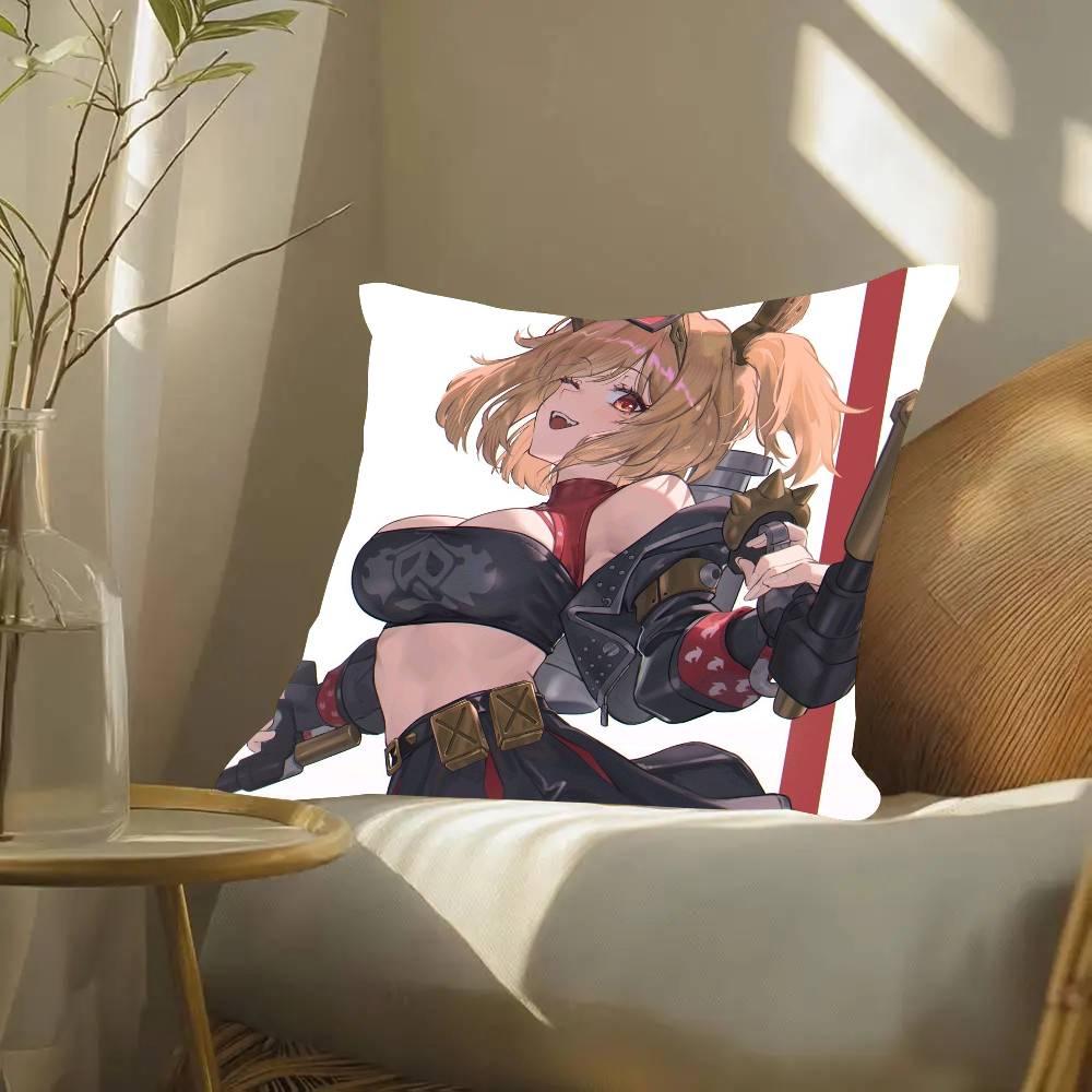 Bernice Animated Game Zenless Zone Zero Pillow Case Fashion Square Pillowcase Bedroom Sofa Room Ins Decoration Leisure