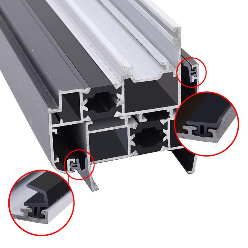 Special Silicone Seal Strip for Aluminum Doors/Windows: Windproof, Gap-Filling, Dustproof, Soundproof, Heat-Insulating, Silent Design.